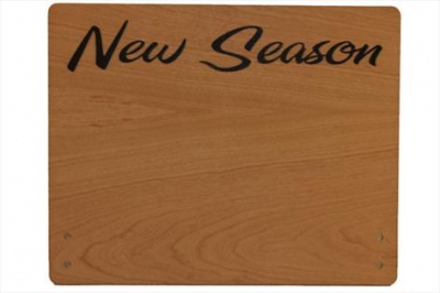 Large Cherry Wood Point of Sale Sign 250mm x 200mm - NEW SEASON